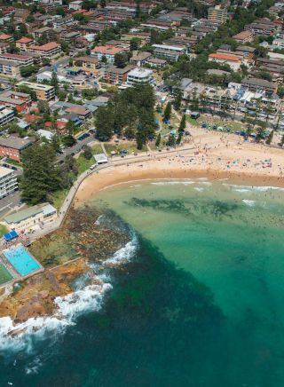 Crowds celebrating Australia Day at Dee Why Beach 