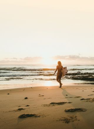 Angourie Beach in Yamba at Sunrise