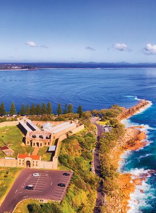 Aerial over Trial Bay - NSW North Coast