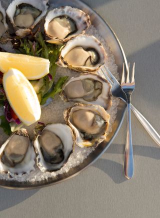 Fresh Sydney Rock Oysters on the menu at Tathra Hotel, Tathra