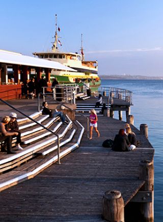 Manly wharf at Manly Cove 