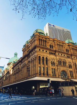 Outside the Queen Victoria Building, Sydney City