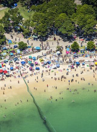 Scenic views of Sydney Harbour in Summer from South Head, Watsons Bay