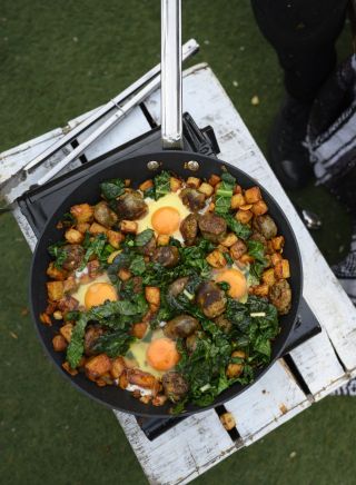 Green Chorizo Sausage Potato Hash	