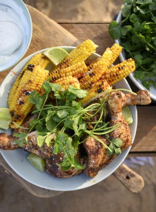  Jerk Chicken with Grilled Corn Salsa 