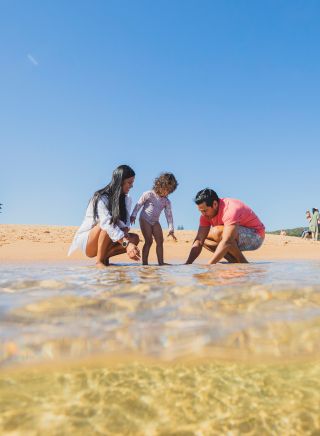 Family enjoying day at Mona Vale Beach, Mona Vale