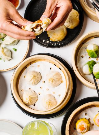 Yum cha dishes at The Gardens by Lotus, Haymarket