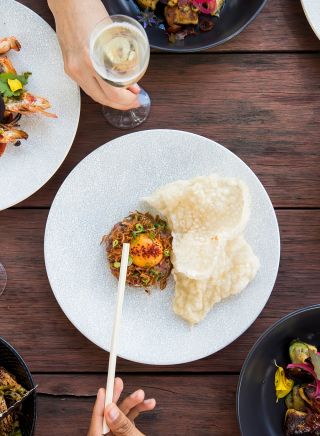 Food and drink at Lochiel House, Kurrajong Heights