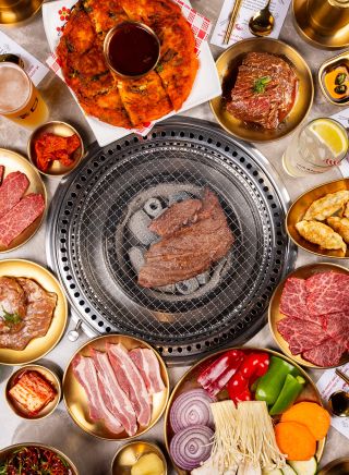 Table of food, 789 Korean BBQ, Green Square, Zetland - Credit: 789