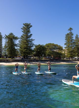 Flow mOcean yoga class, Manly