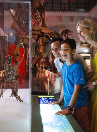 Family visiting, Australian Museum, Sydney