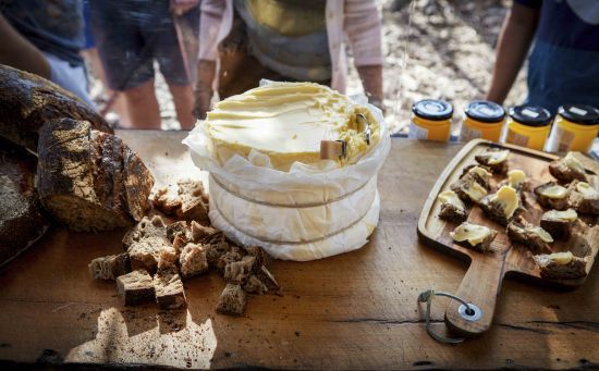 Cheese and bread at Northside Produce Market in Sydney North