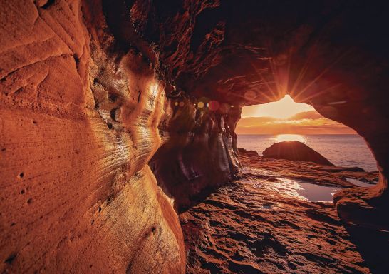 Queenscliff Tunnel, also known as The Wormhole at sunrise, Manly
