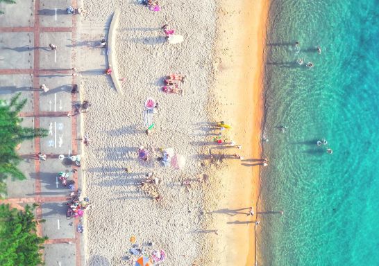 Aerial Shot of Manly Beach