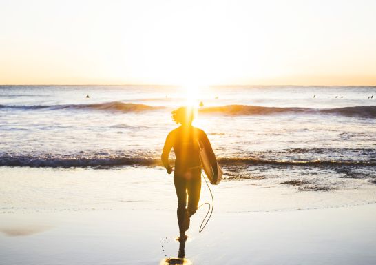 Surfing at Sunrise - Whale Beach - Sydney's Northern Beaches