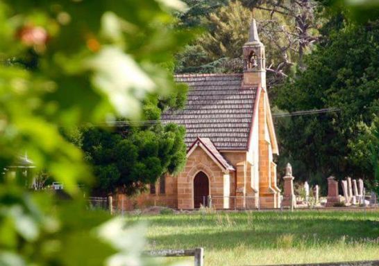 St Mark's Anglican Church and cemetery in Picton, Sydney West