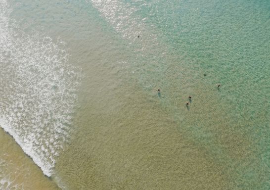 Aerial over South Cronulla Beach