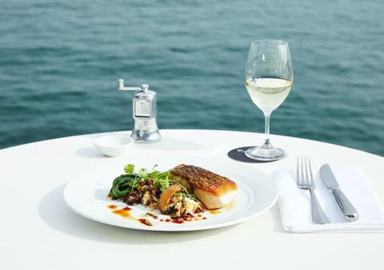 Barramundi dish at Catalina Rose Bay, Sydney East