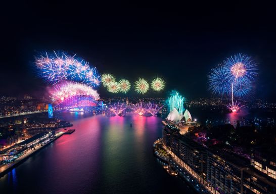 New Year's Eve fireworks on Sydney Harbour