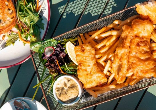 Fish and Chips at The Navy Bear, Darling Point