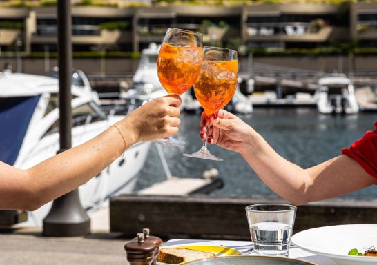 Aperol Spritz at Otto Sydney - Credit: Nikki To