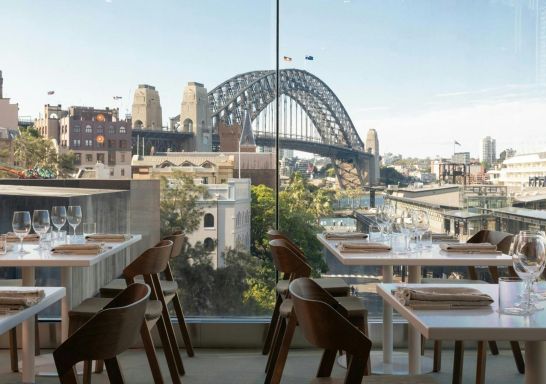 Canvas Restaurant interior at the MCA, Circular Quay